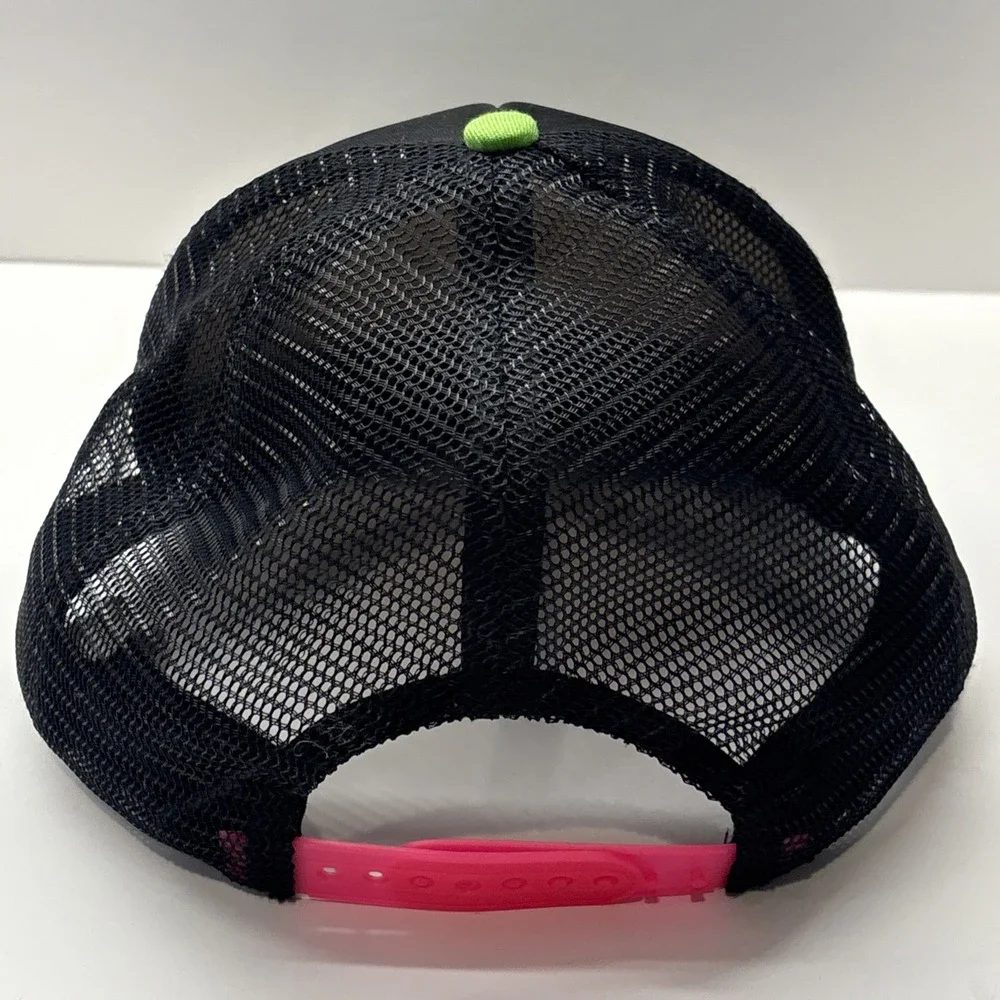 Slime Balls Skateboard‎ Trucker Hat Black Neon Green Pink Mesh Snapback Cap